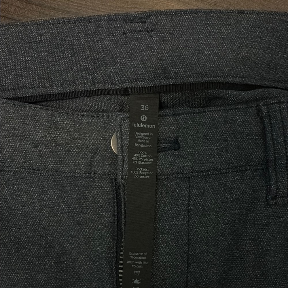 Lululemon Dark Blue -Gray ABC classic fit 5 pocket Pants